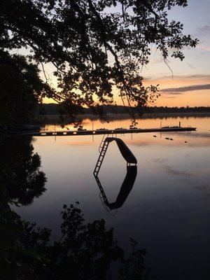 Sunrise is incredible on the lake