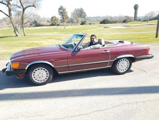 Classic Mercedes, we had to take it to the golf course across the street to take nice photos of it.