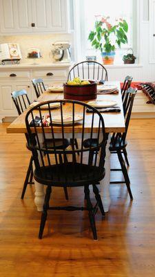 chestnut custom hand scraped wood table top