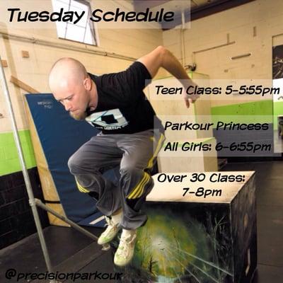 Tuesday Schedule