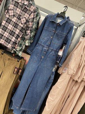 Denim jumpsuit in the juniors area