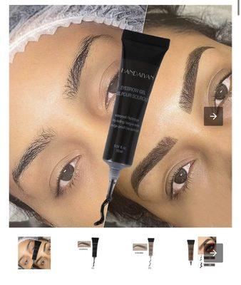 Brow tinting