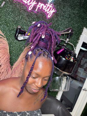 Double Process Color w/ Retwist & Style