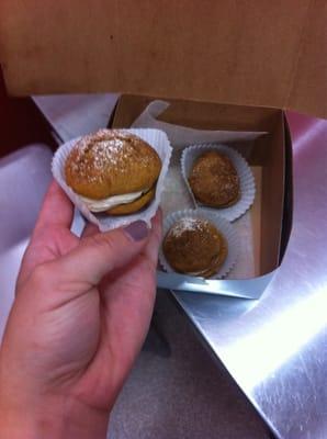 Pumpkin spice mini whoopi pies