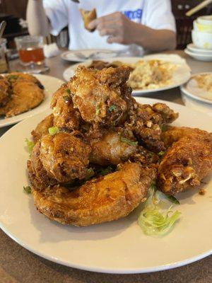 Garlic butter chicken wings