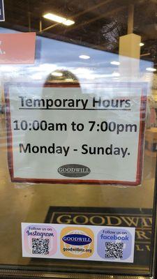 STORE HOURS