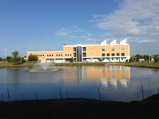 Waddell Building and pond