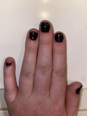 Simple gel manicure, $30