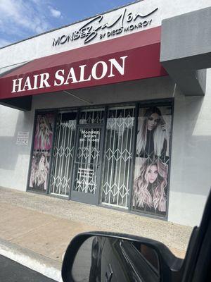 Front of salon