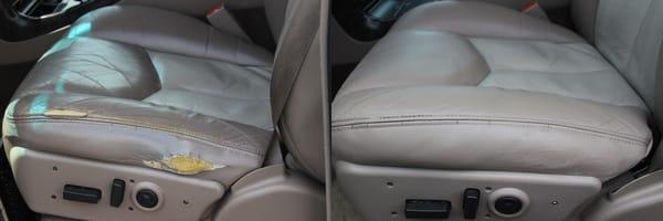 INTERIOR LEATHER SEAT RIP[ REPAIR