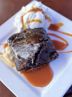 Smoked whiskey brownie