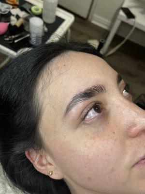 Brow lamination