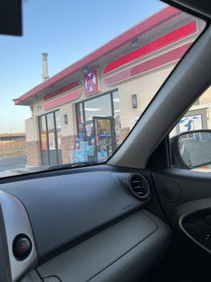 Doubles as a Circle K store.