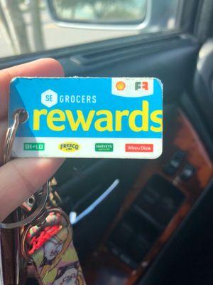 This shell will not take your rewards card for 10 cents off. Better luck at another one.