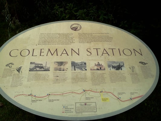 The stop at the historic district of Coleman Station