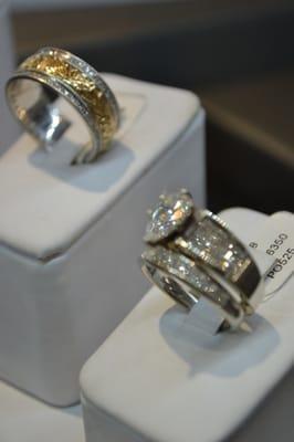 engagement rings and wedding bands