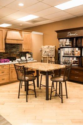 We offer custom cabinetry!