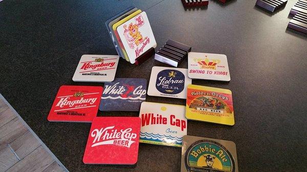 Dye-sub printed beer coasters