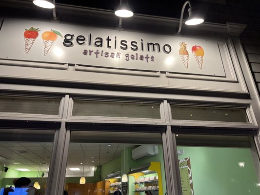 Front entrance of your new favorite gelato cafe