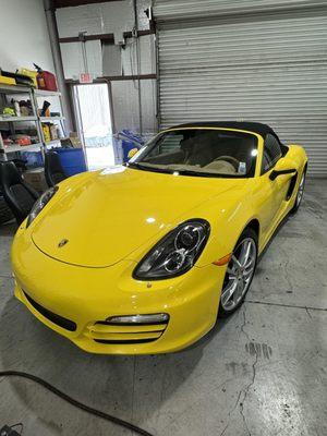 They brought this Porsche Boxster in for a full brake clean and replacement!