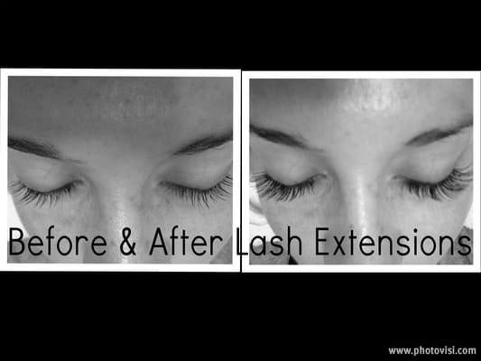 Before & After Lash Extensions