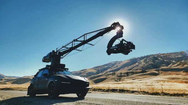 Our Porsche Cayenne Camera Car with U-CRANE and Flight Head 6S. The only tool to capture high speed tracking shots for your next production.