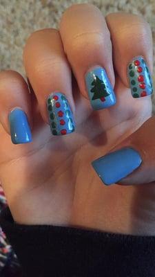 these nails are absolutely fabulous! got these done right after thanksgiving and they still look beautiful!