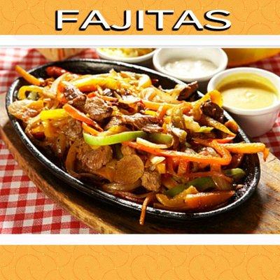 Fajitas trío
Pollo,Camarón y bisteck