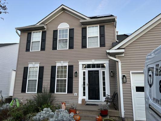 New Exterior Paint On Shutters, Entryway Door, And Trim