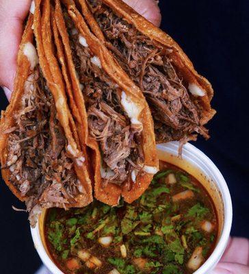 Birria Taco Combo!