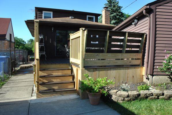 Back deck finished