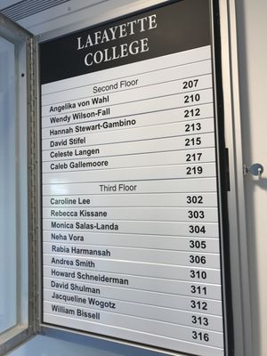 Lafayettte College - Interior Directory