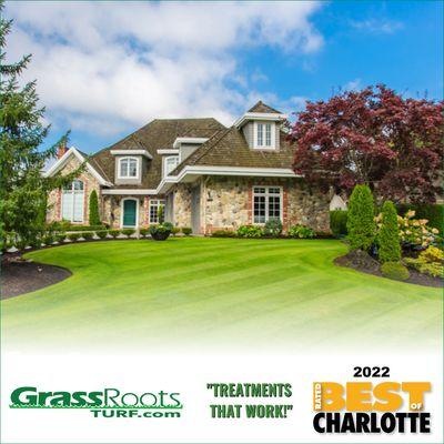 GrassRoots continues to be rated The Best of Charlotte!!