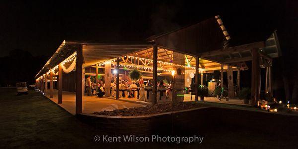 Love all the lighting under the pavilion