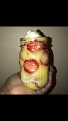 Banana Strawberry Pudding