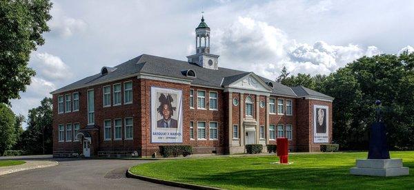 View of Jack Shainman Gallery, formerly Martin Van Buren High School