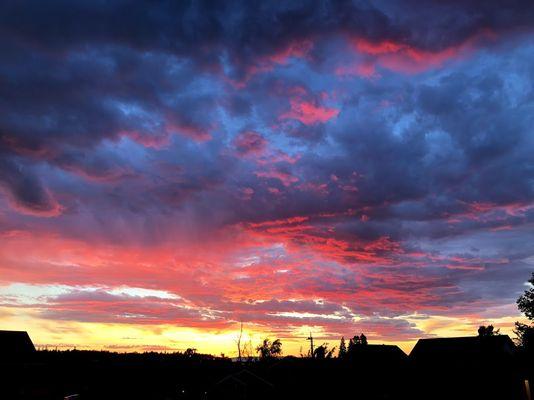 Sunset View from Wickham's Home Eugene Oregon