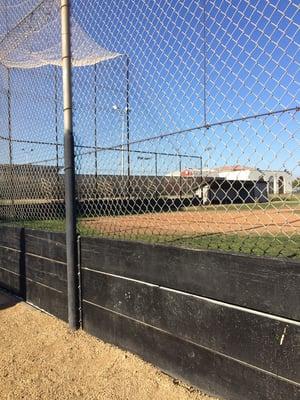 Our normal perspective here: the baseball fields.