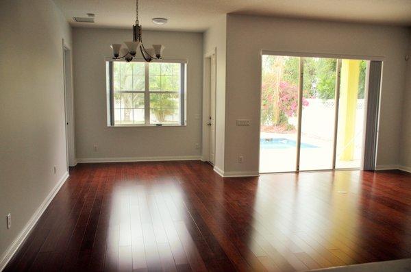 New hardwood floors. Freshly painted.