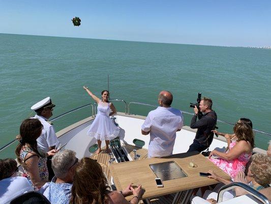 Yacht  Wedding with NaplesNantucketCharters