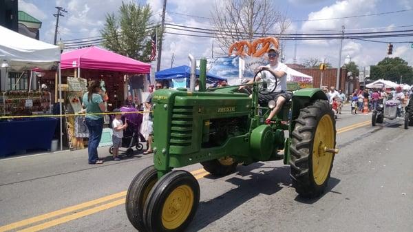 Classic tractors were included.