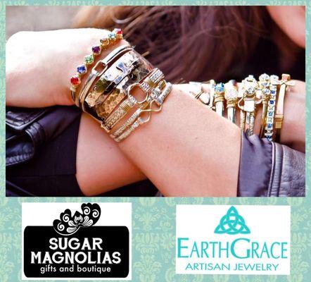 We love Earth Grace jewelry ! Handmade in New Albany,, we have lots to chose from !