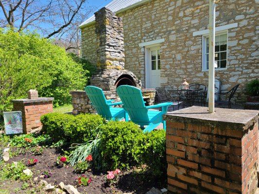 The back patio -- perfect for relaxing!