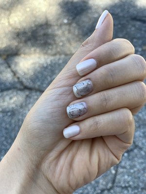 Gel nails marble design