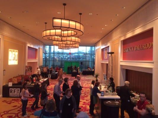 Entrance to the ballroom. A ballroom to the left and to the right.