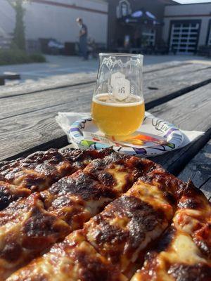 Pizza and beer