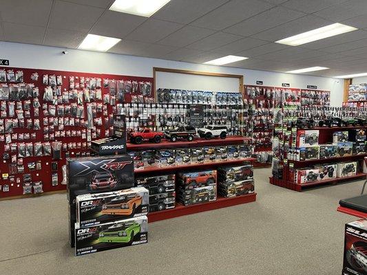 RC parts and cars