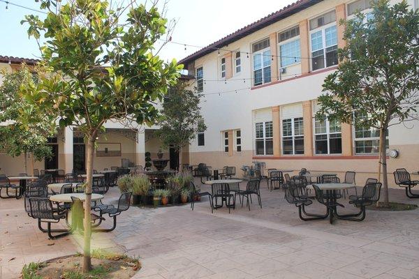 Our courtyard is the heart of campus.