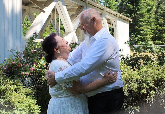 They waited a long time to find each other. Now they are happily married.