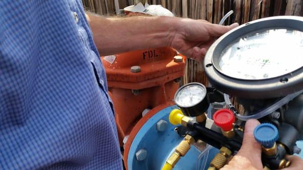 Backflow testing residential and commercial